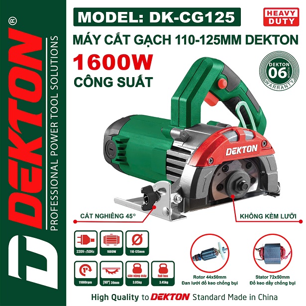 Máy Cắt Gạch 125mm Dekton DK-CG125