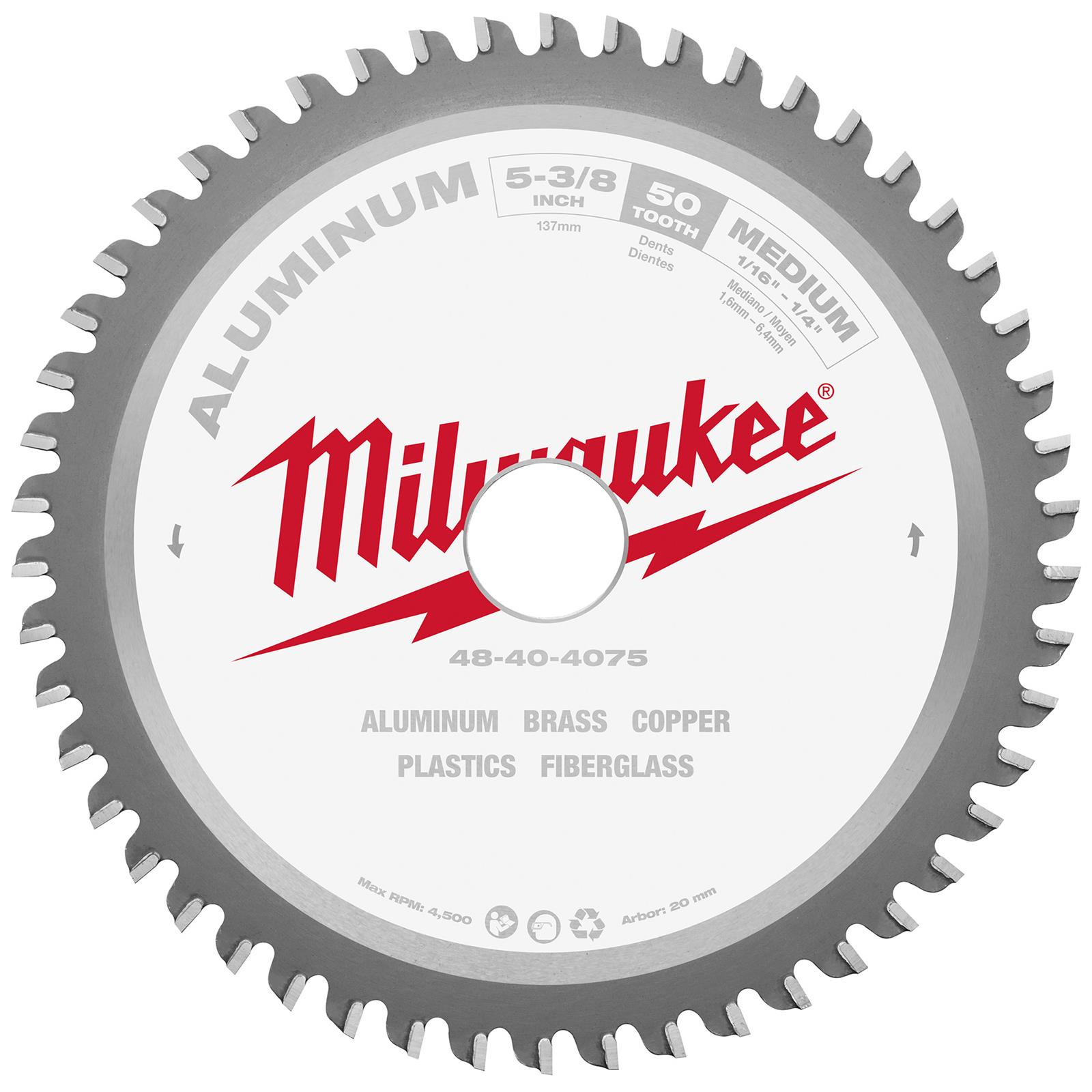 Lưỡi Cắt Kim Loại Milwaukee 48-40-4075 50T 135mm