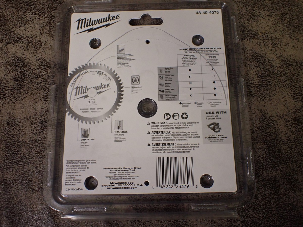 Lưỡi Cắt Kim Loại Milwaukee 48-40-4075 50T 135mm