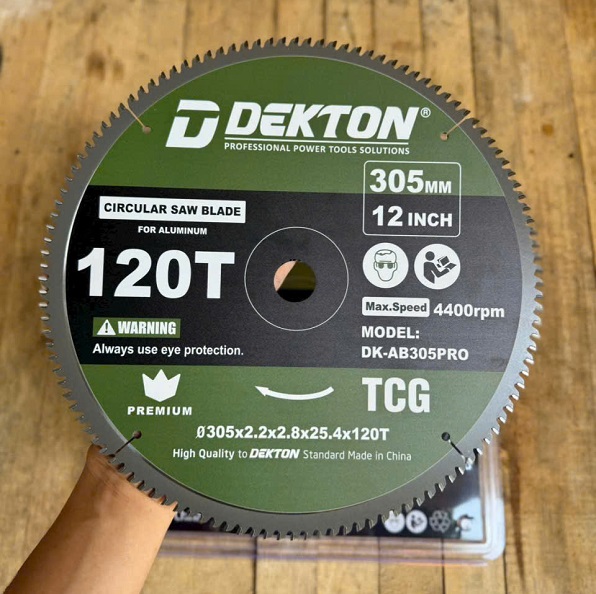 Lưỡi Cắt Nhôm Gỗ Dekton 305mm DK-AB305PRO, Tốc Độ 7000 RPM, 120T 2