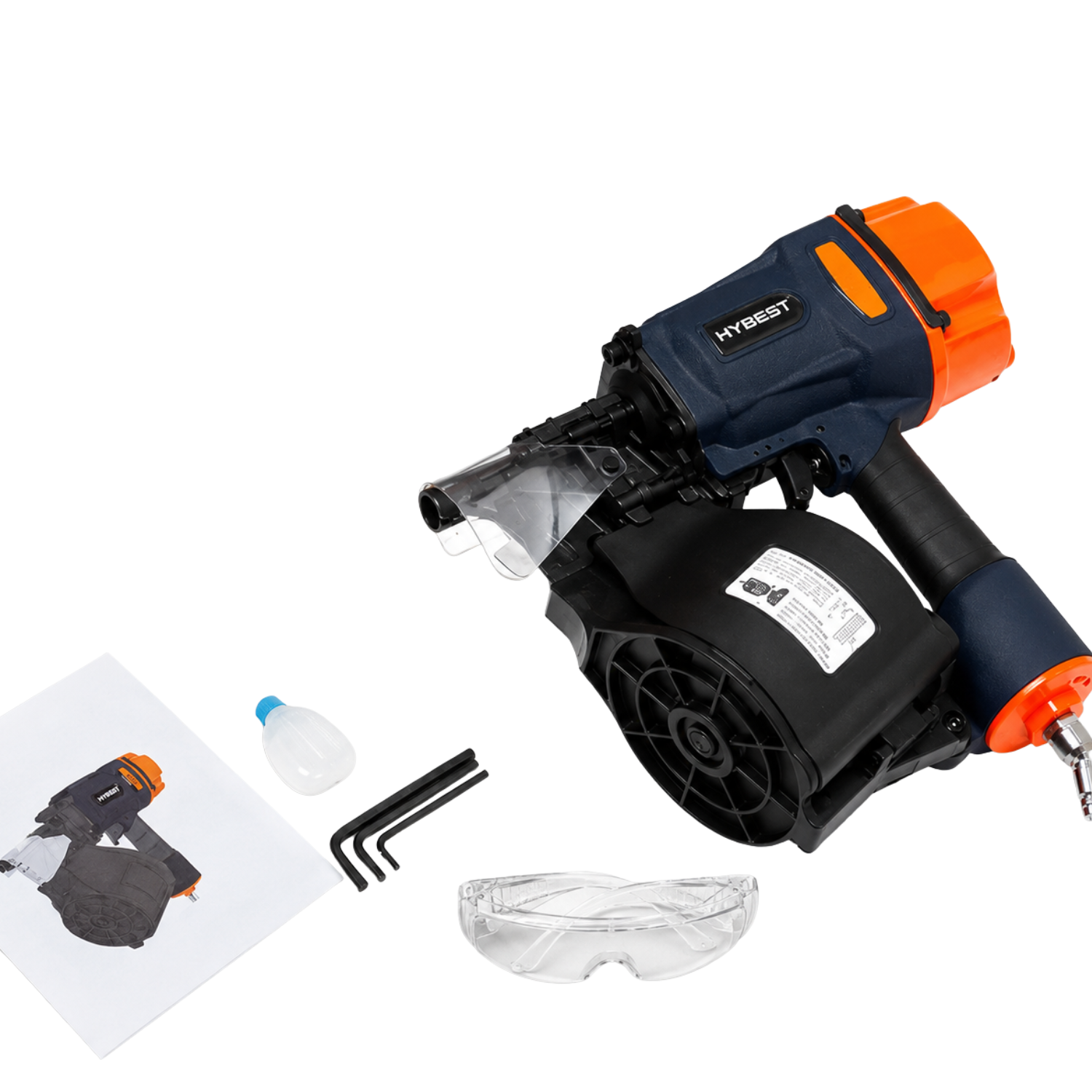 Máy Bắn Đinh Khí Nén Hybest HPCN83 - Dây Đinh 2.5-3.33mm Chính Hãng