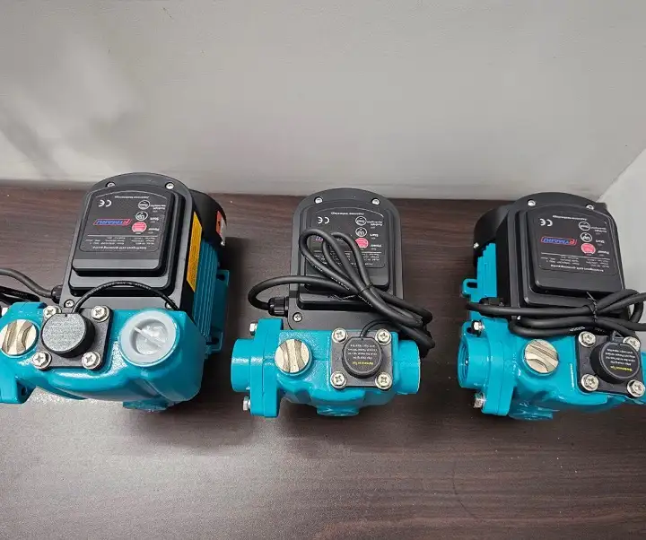 Máy bơm tăng áp Rymaru RY-250S Công suất 250W, cột áp 25m. Lưu lượng 2.3m³/h (max), đường kính hút - xả 25mm