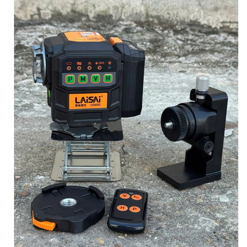 Máy Cân Bằng Laser 12 Tia Xanh LAISAI LSG-6650S - 3 Bóng 360° độc Lập, Báo Khi Chưa Cân Bằng