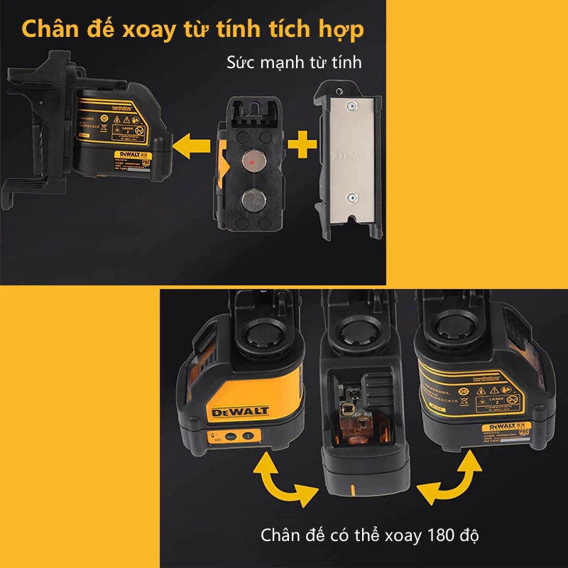 Máy Cân Bằng Laser Dewalt Green Laser 50m – Tia Xanh, Tự Động, Độ Chính Xác Cao