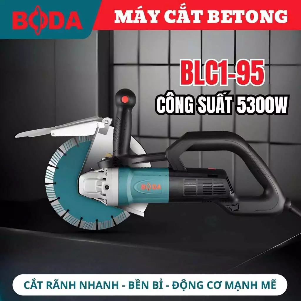 Máy Cắt Bê Tông BODA BLC1-95 5300W Không Chổi Than – Máy Cắt Đầu Cọc Bê Tông