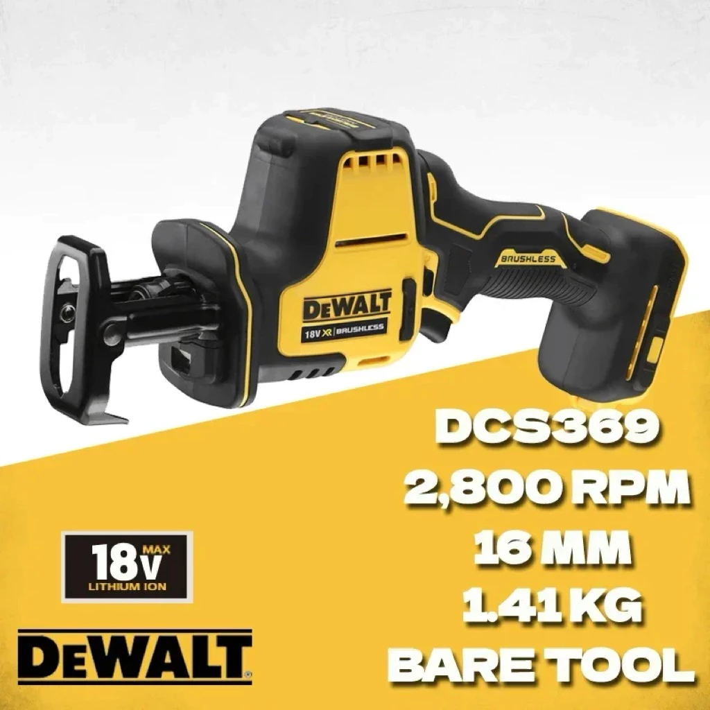 Máy Cưa Kiếm Dùng Pin DEWALT DCS369D2 20V MAX – Kèm 2 Pin 2.0Ah Chính Hãng