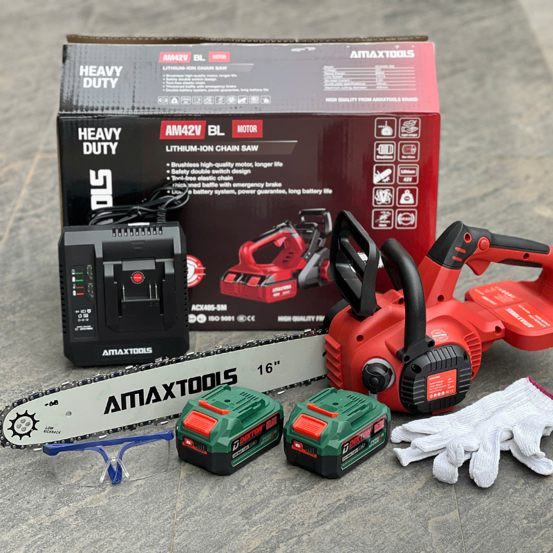 Máy Cưa Xích Dùng Pin Amaxtools ACX405-SM