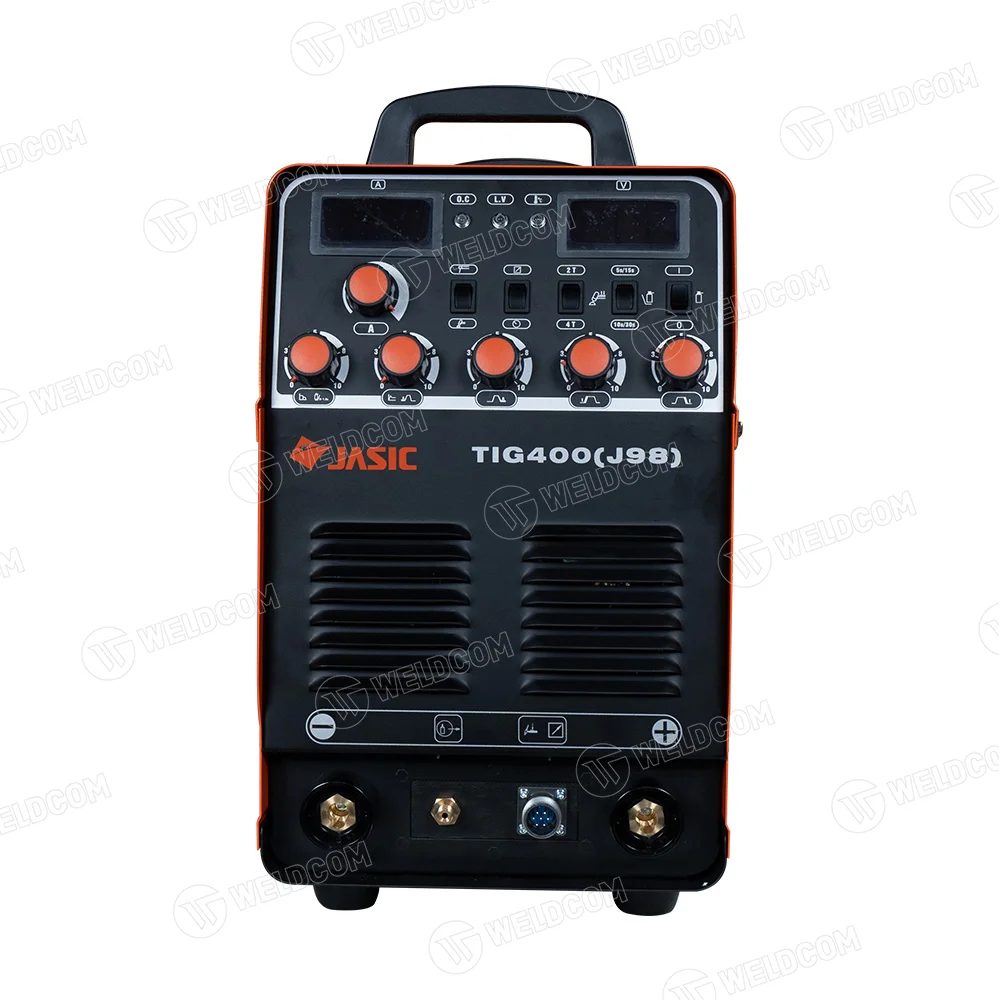 Máy Hàn TIG-400 J98 Jasic 380V IGBT, Hàn TIG/Que, 2T/4T, Hàn Inox 0.5-15mm, Hàn 6G Chuyên Nghiệp