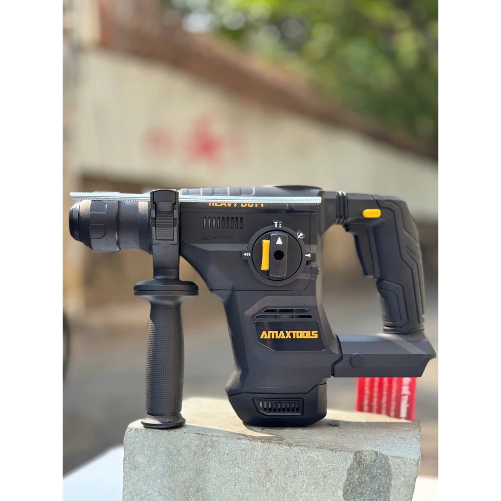 Máy khoan bê tông pin AMAX A3CN28SM – Lực đập 4J siêu mạnh, 3 chế độ chuyên dụng6