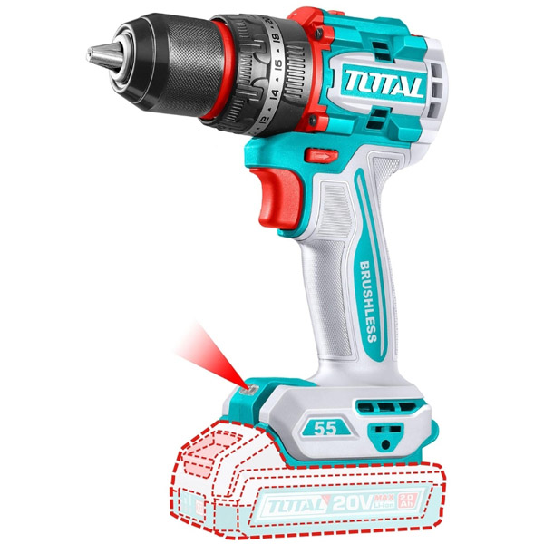 Máy khoan búa dùng pin 20V Total TIDLI205581