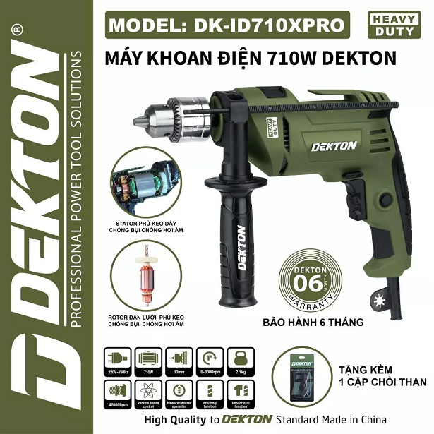 Máy Khoan Điện Dekton DK-ID710XPRO