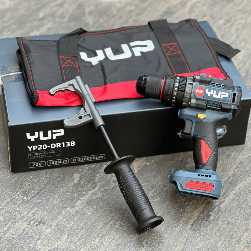 Máy Khoan Pin 20V 160Nm Yupai YP20-DR13B 13mm - Động Cơ Không Chổi Than