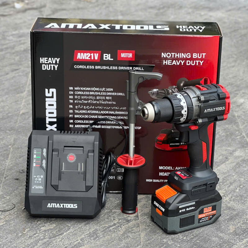 Máy Khoan Pin 3 Chức Năng 21V Amaxtools AKI16513SM