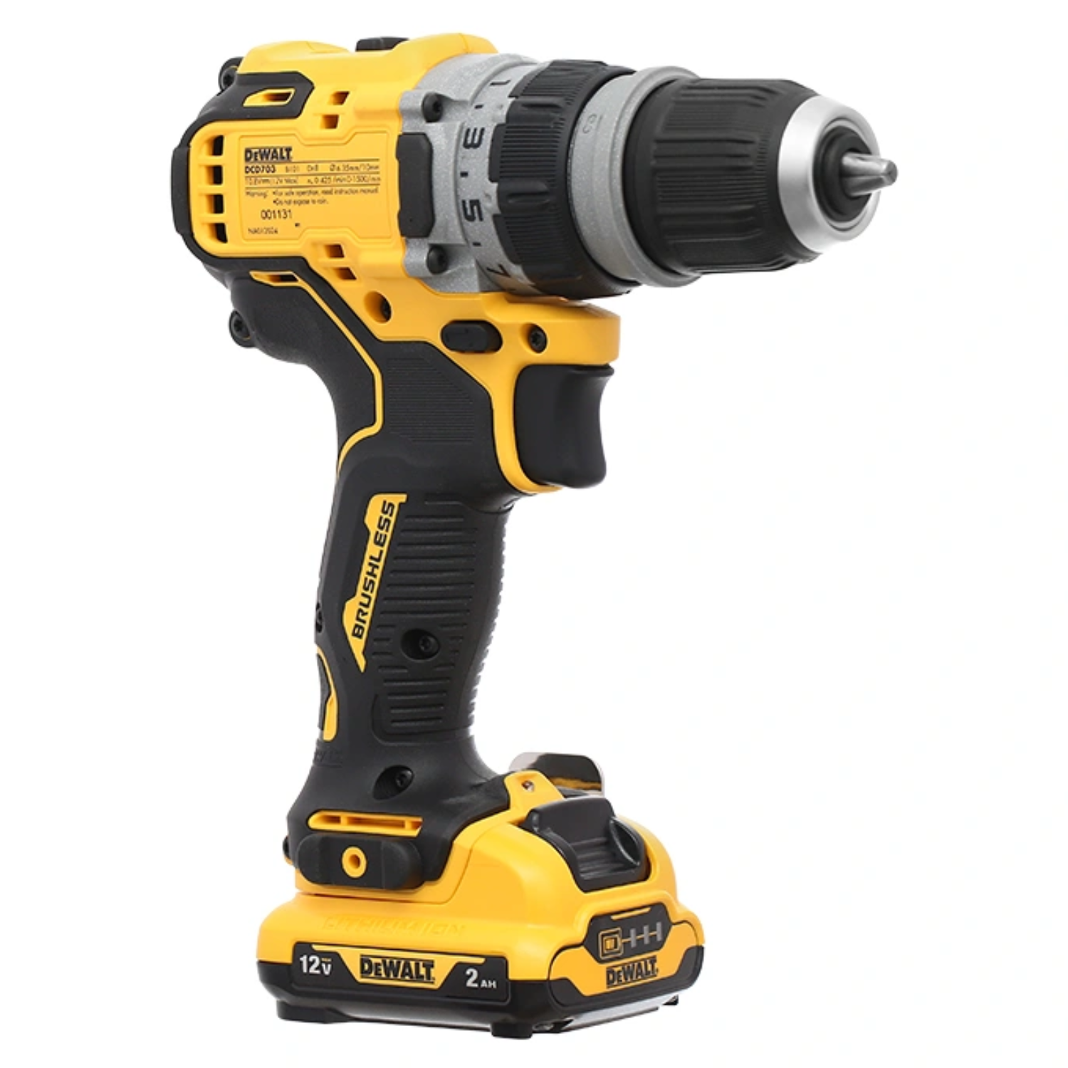 Máy Khoan Pin Dewalt DCD703D2-B1 12V Động Cơ Không Chổi Than, Kèm 4 Đầu Chuyển Đổi