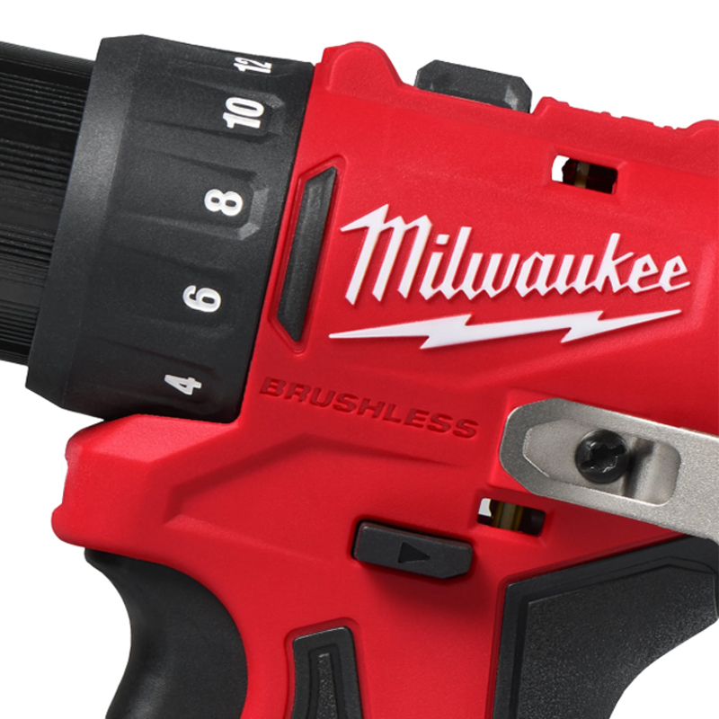 Máy Khoan Vặn Vít Dùng Pin 12V Milwaukee M12 BLDDRC-0 Không Chổi Than, Thân Máy (Chưa Pin & Sạc)