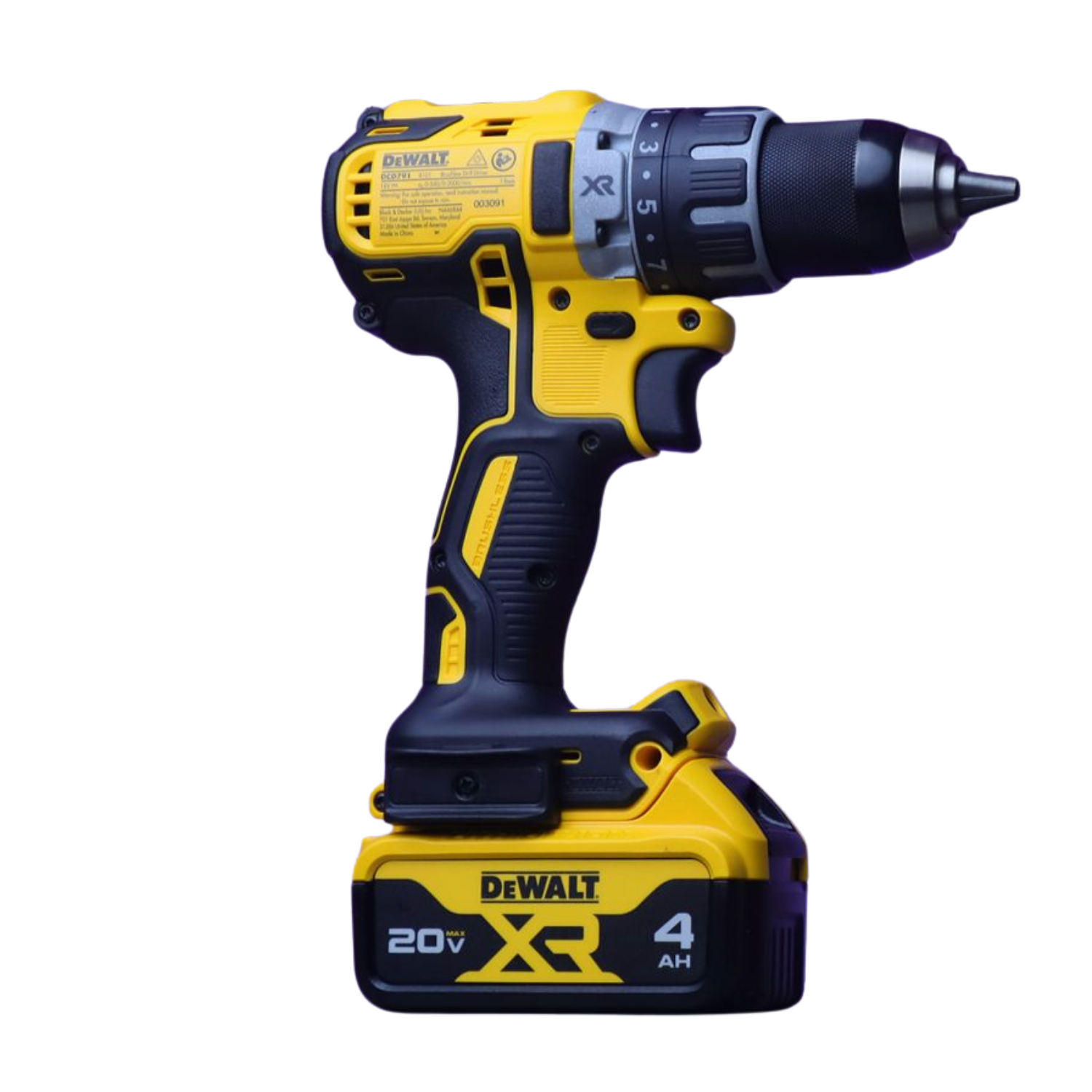 Máy Khoan Vặn Vít Pin 18V 70Nm Dewalt DCD791M2-B1 Động Cơ Không Chổi Than (Kèm 2 Pin 4.0Ah & Sạc)