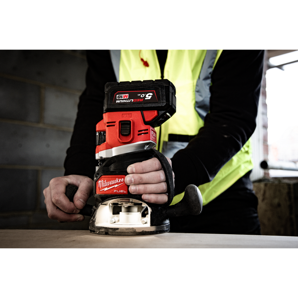Máy Phay Milwaukee M18 FR12-0X0 - Không Chổi Than, Mũi 63mm, Kẹp 1/4-1/2 Inch