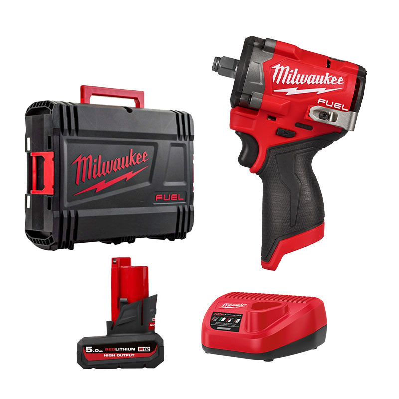 Máy Siết Bu Lông Dùng Pin 12V Milwaukee M12 FIW2F12-0C Mô-men Lớn, Nhẹ 990g