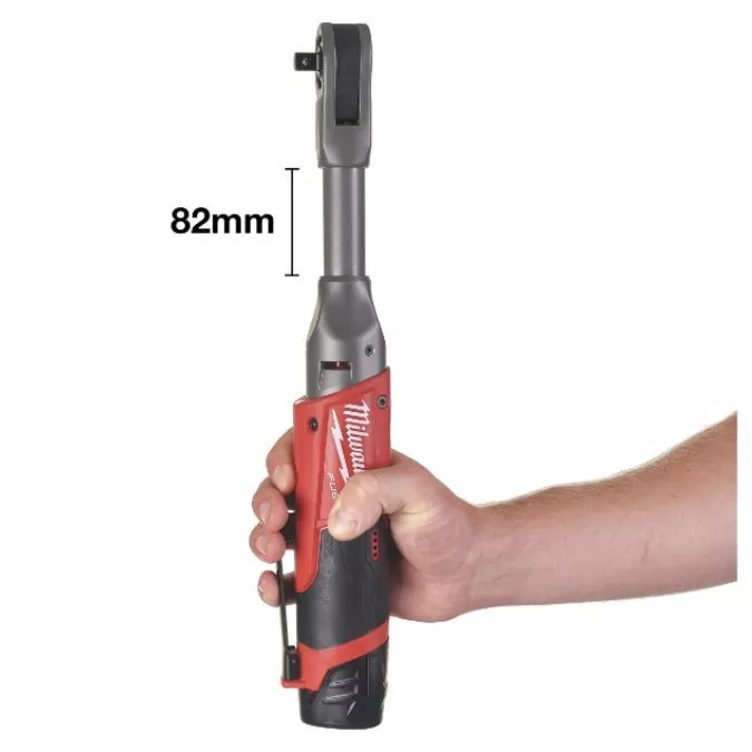Máy Siết Bu Lông Góc Milwaukee M12 FIR38LR-0, Lực Siết 75Nm, Thân Dài 384mm