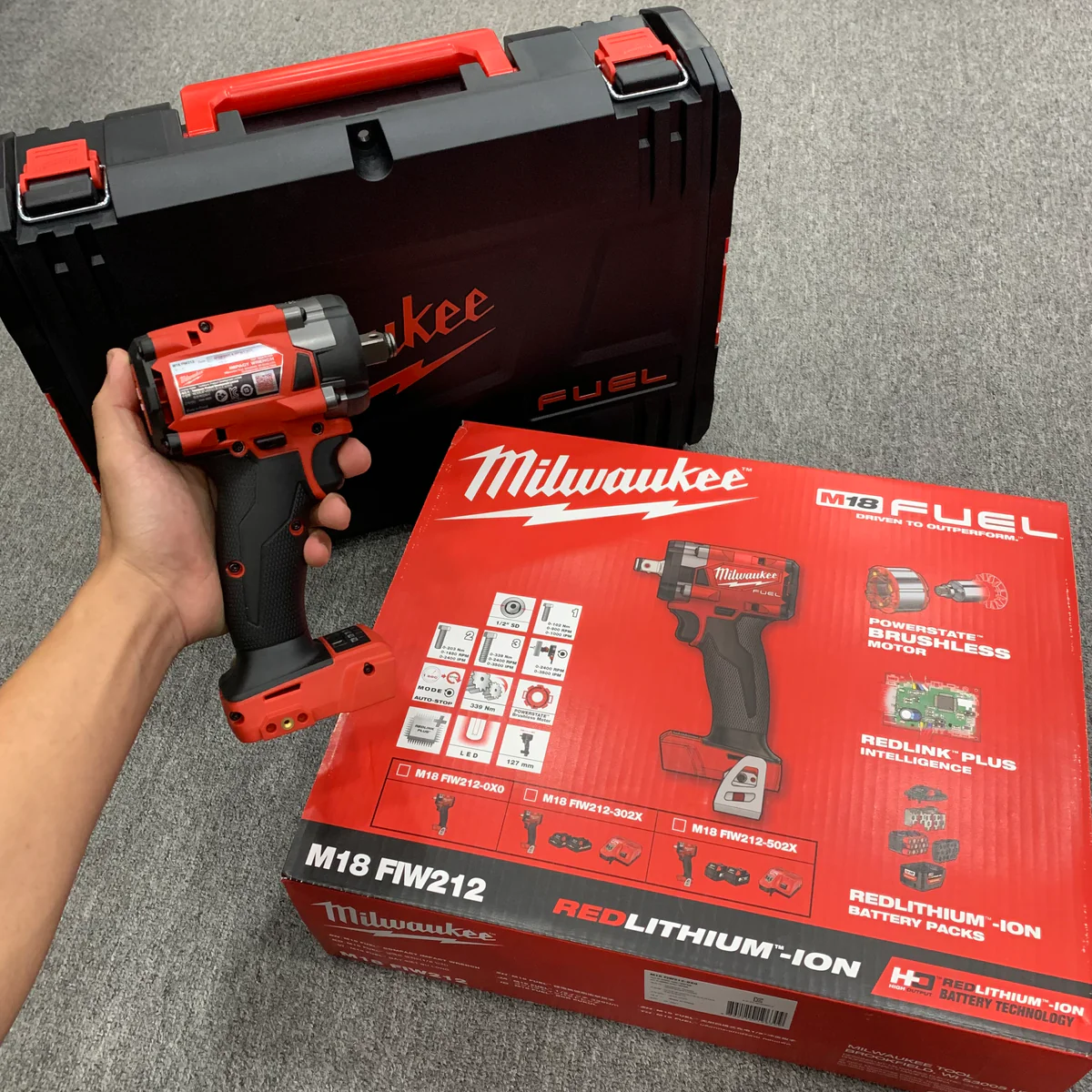 Máy Siết Bu Lông Milwaukee M18 FIW212-0X0 1/2 Inch, Lực Siết Tối đa 339Nm
