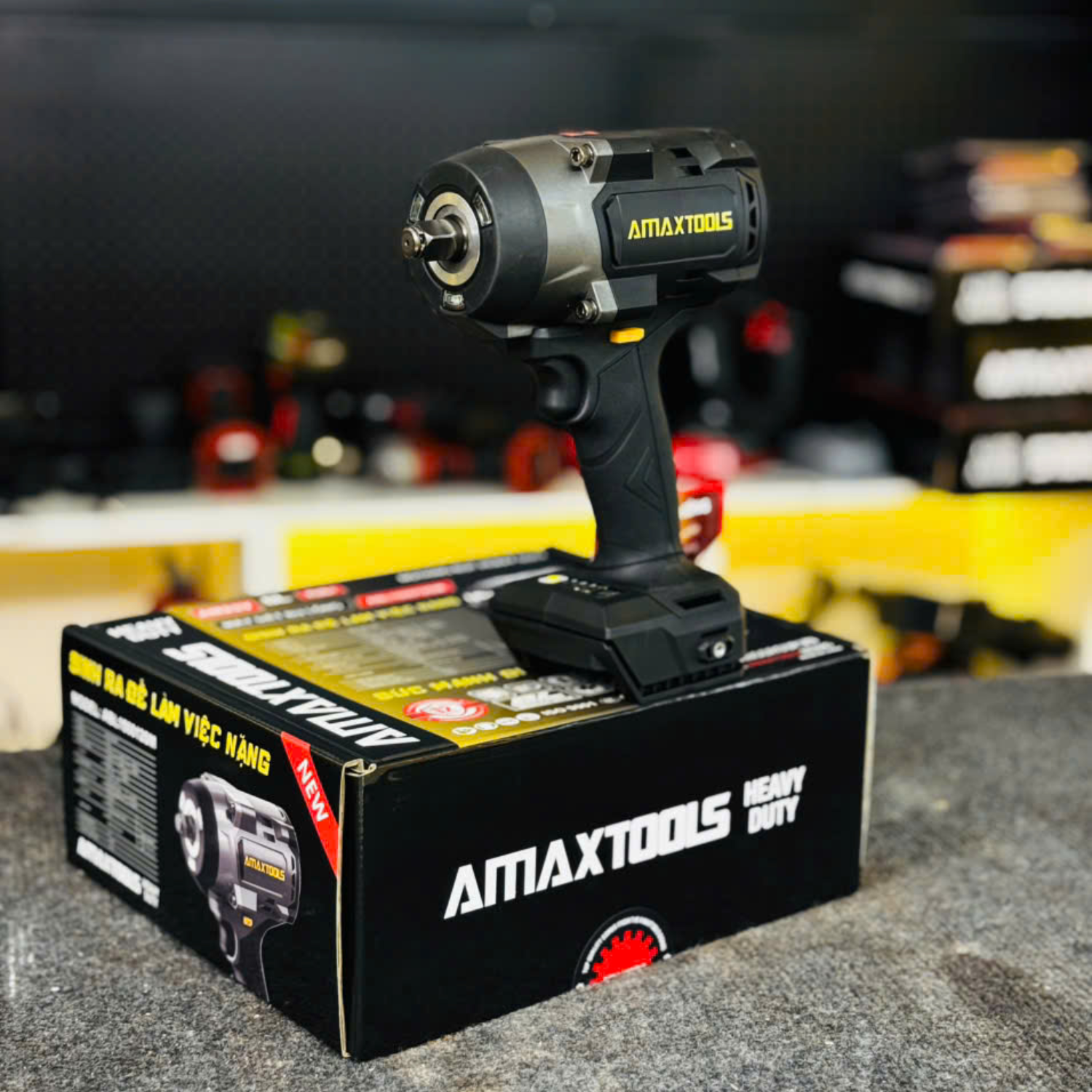 Máy Siết Bulong 1500Nm Pin 21V Amaxtools ABL150012SM, Lực Mở 2000Nm Chính Hãng