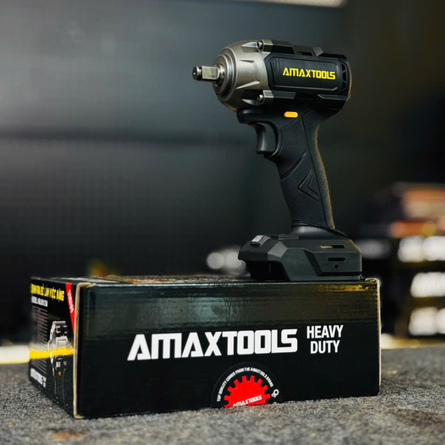 Máy Siết Bulong Amaxtools 630Nm Pin 21V ABL65012SM, Không Chổi Than, Lực Mở 800Nm