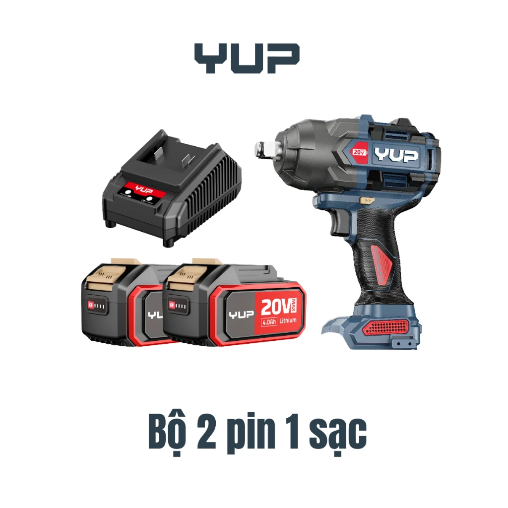 Máy Siết Bulong Pin Yupai YP20 W1500M - Lực Siết 1500Nm Chính Hãng
