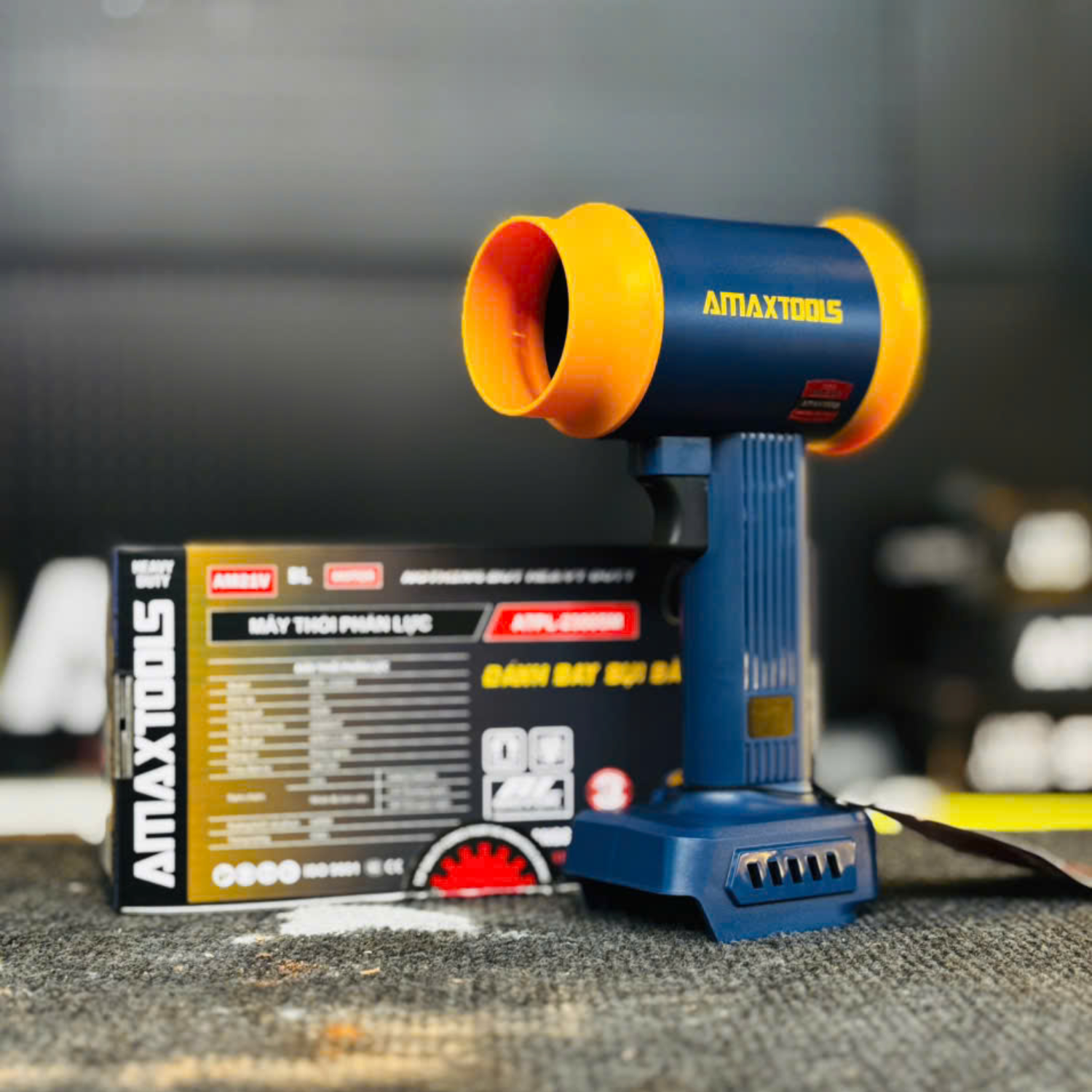 Máy Thổi Phản Lực Amaxtools ATPL-2300SM Công Suất 950W, Dùng Pin 21V Chính Hãng