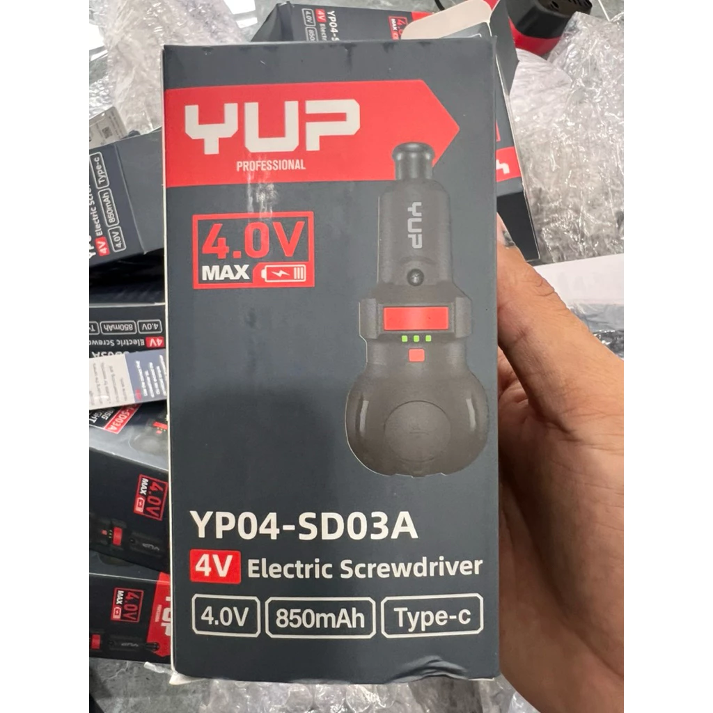 Máy Vặn Vít Mini Dùng Pin Yupai YP04 SD03A 4V 850mAh Lực Siết 2Nm