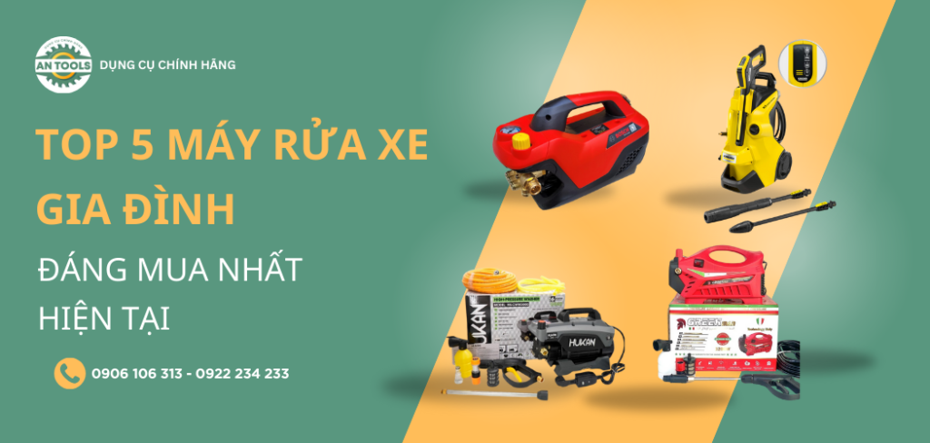 Nên mua máy rửa xe gia đình loại nào tốt?
