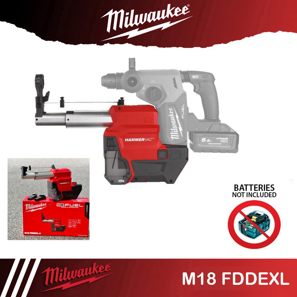 Phụ Kiện Hút Bụi Milwaukee M18 FDDEXL-0 APJ, Lọc HEPA, Khoan Tối đa 26mm