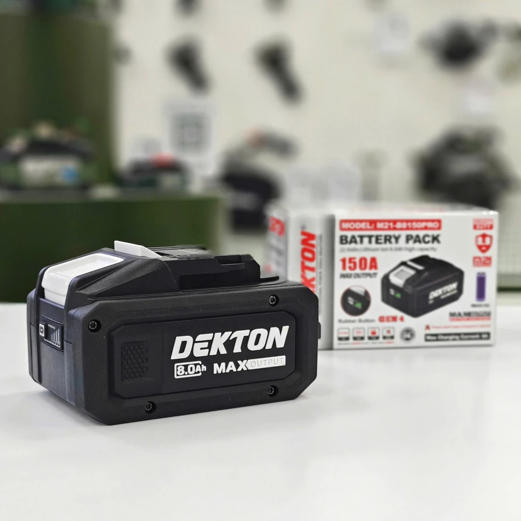 Pin Dekton 21V 8Ah M21-B8150PRO Gen 4 Cell Tabless Dòng Xả 150A Chính Hãng 2