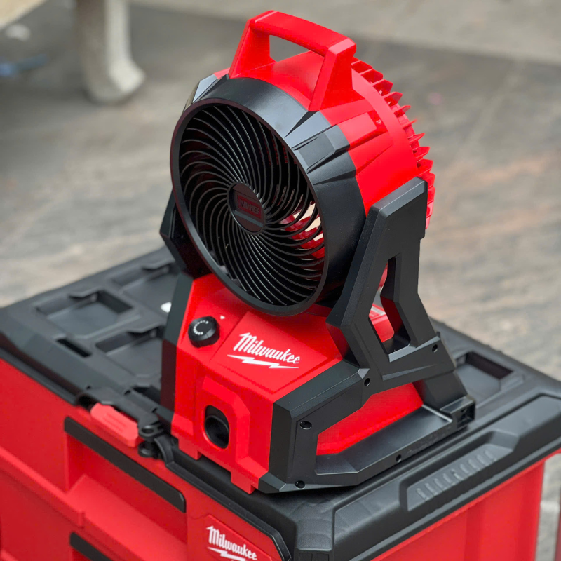 Quạt Chạy Pin Milwaukee M18 AFG2-0 Kết Nối PACKOUT, Lưu Lượng 1.444m³/h