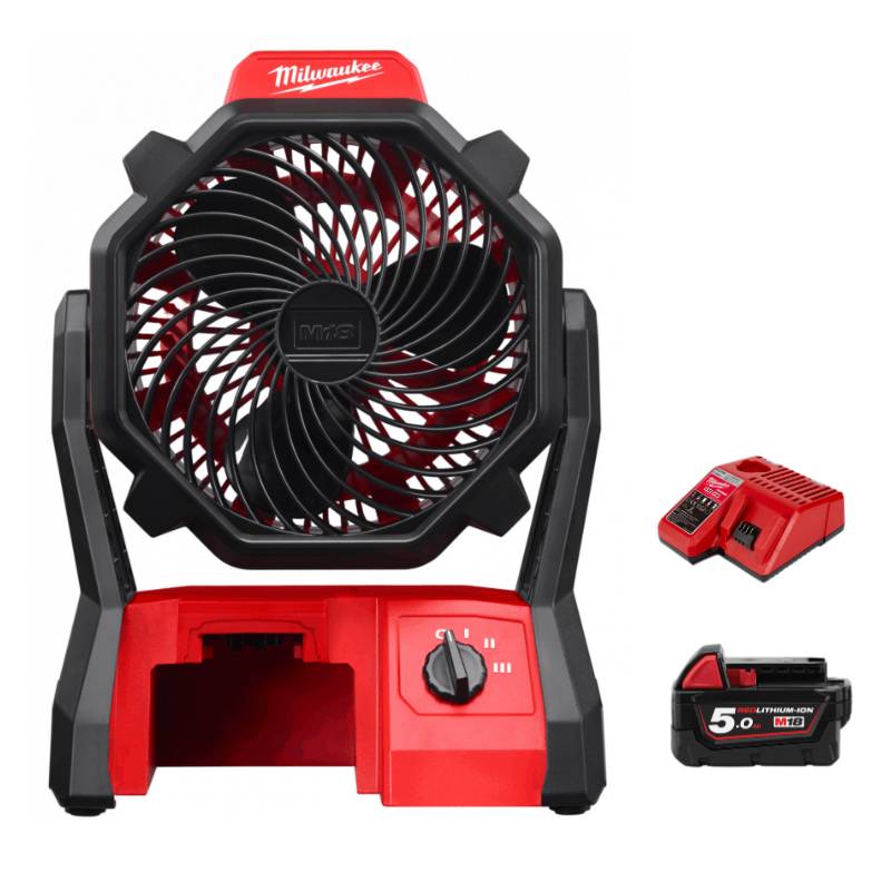 Quạt Chạy Pin Milwaukee M18 AFG2-0 Kết Nối PACKOUT, Lưu Lượng 1.444m³/h