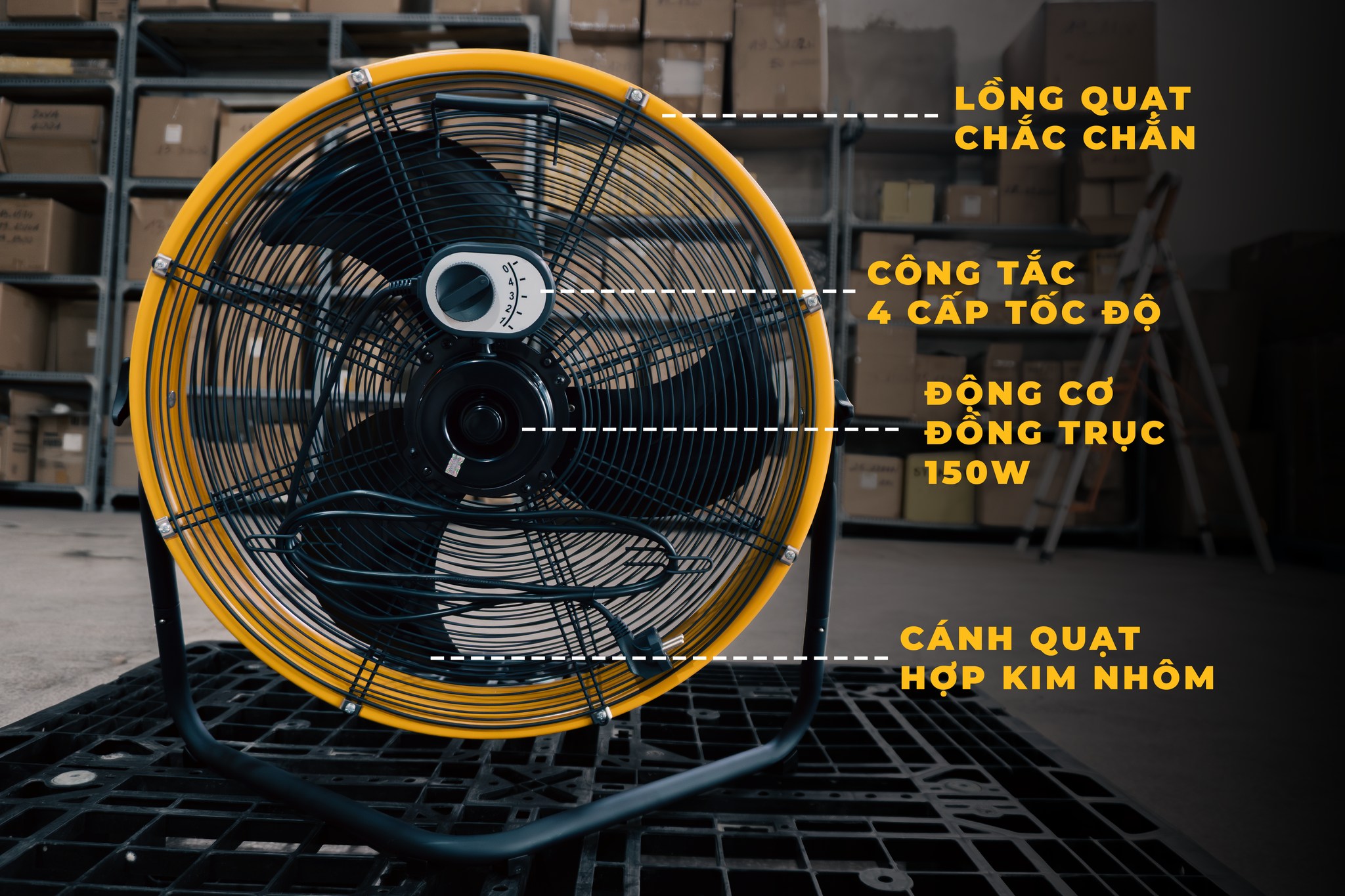 Quạt sàn công nghiệp Caterpillar 20 inch HV-20S 5