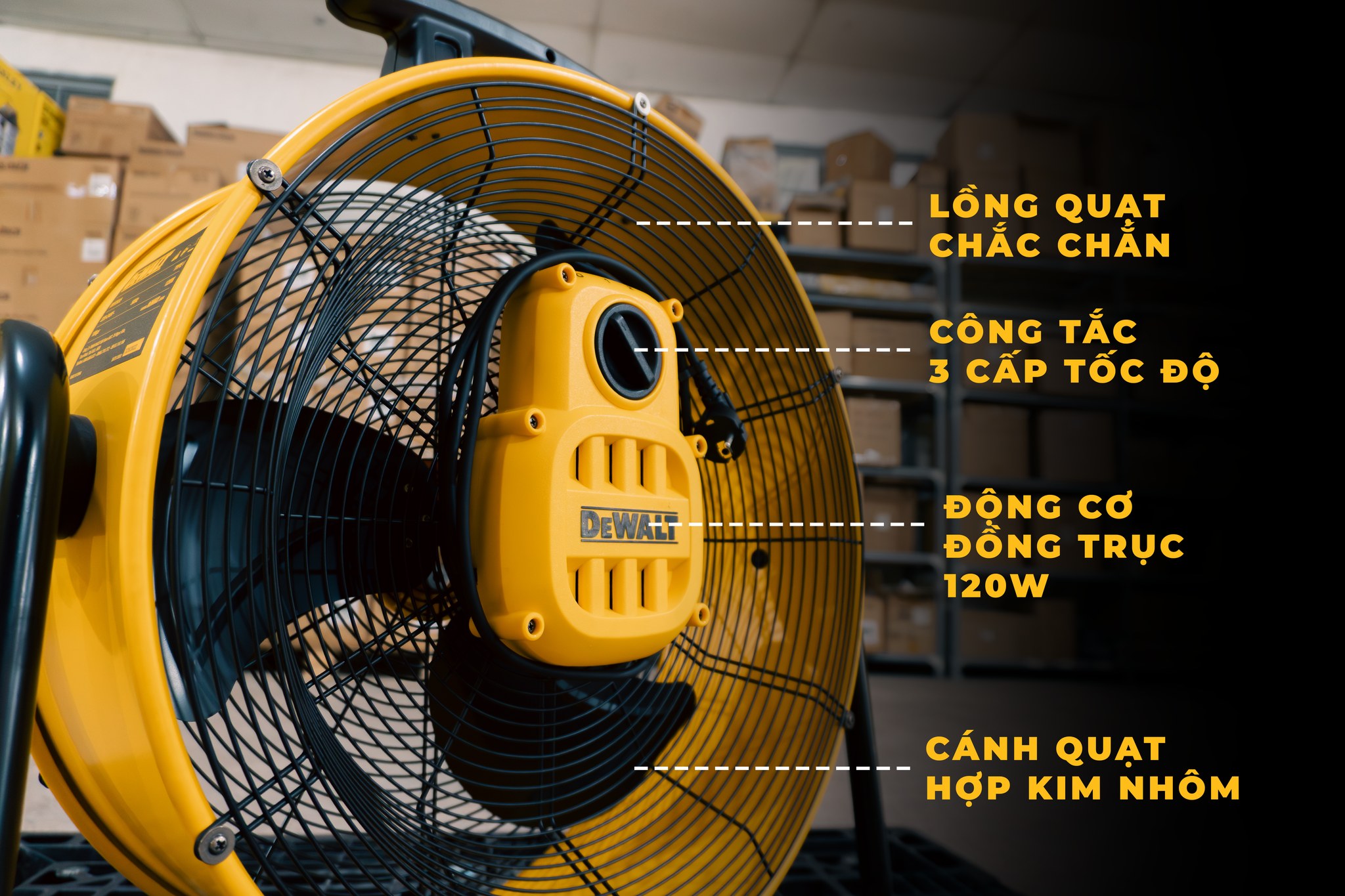 Quạt Công nghiệp Dewalt 20 inch DXF2035 7