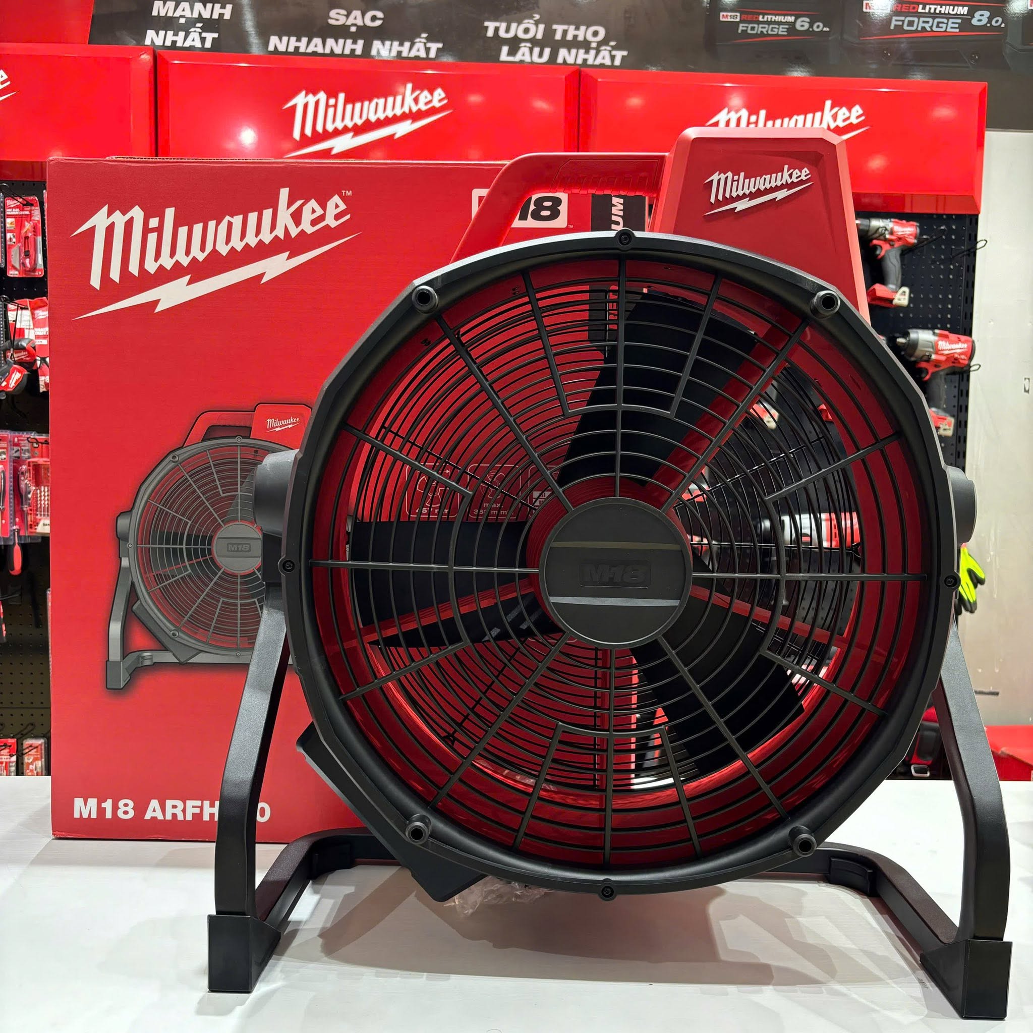 Quạt Công Nghiệp Milwaukee M18 ARFHP-0, Lưu Lượng 5.775m³/h, Dùng Pin/AC