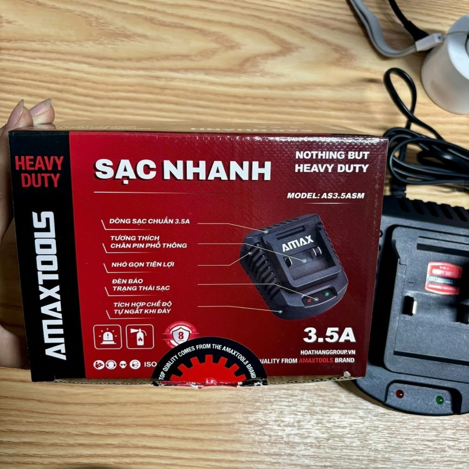 Sạc Nhanh 3.5A Amaxtools AS3.5ASM 3