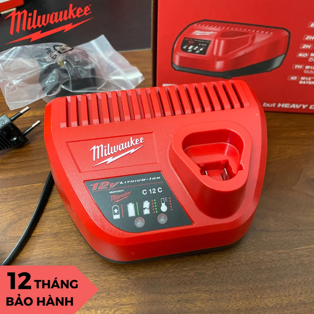 Sạc Pin Milwaukee C12C 12V - Sạc Pin 12V