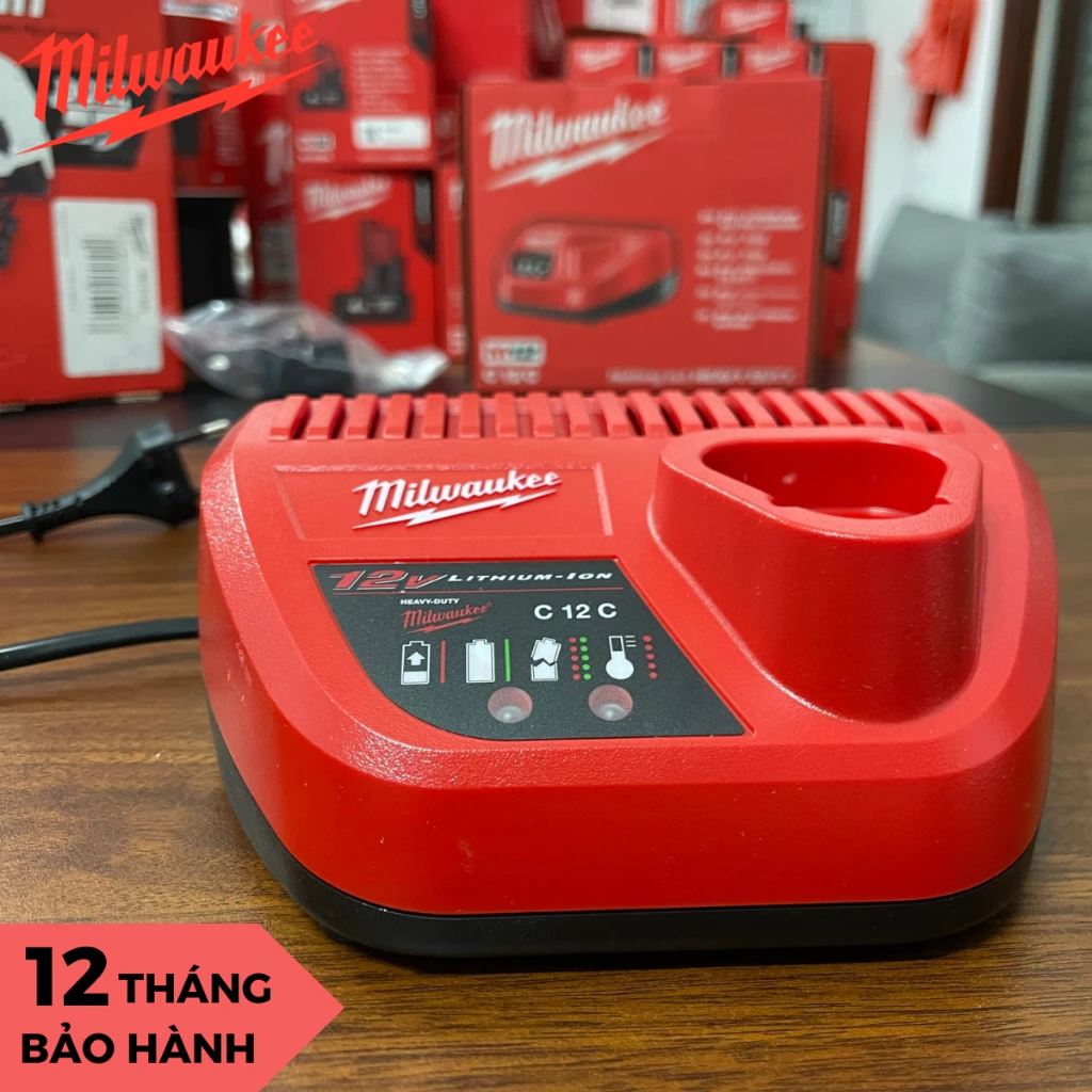 Sạc Pin Milwaukee C12C 12V - Sạc Pin 12V