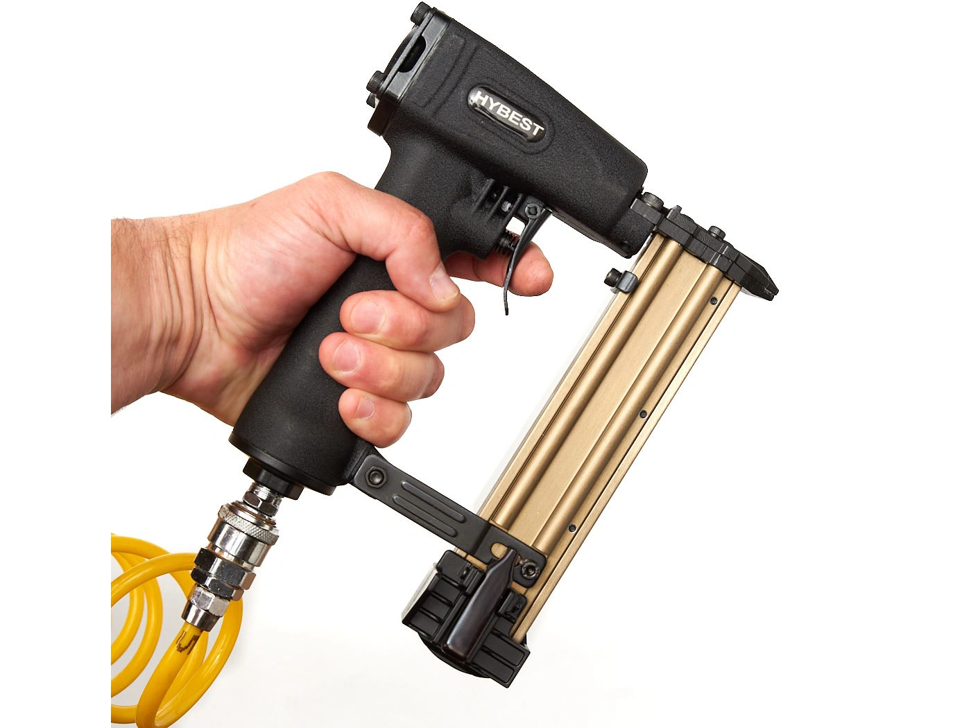 Súng Bắn Đinh F Khí Nén Hybest P625 - Áp Lực 4-7 Bar, Chứa 150 Đinh
