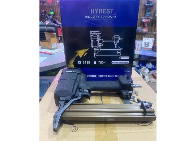 Súng Bắn Đinh Khí Nén Hybest ST38 Bắn Bê Tông, Gỗ, Đinh 18-38mm