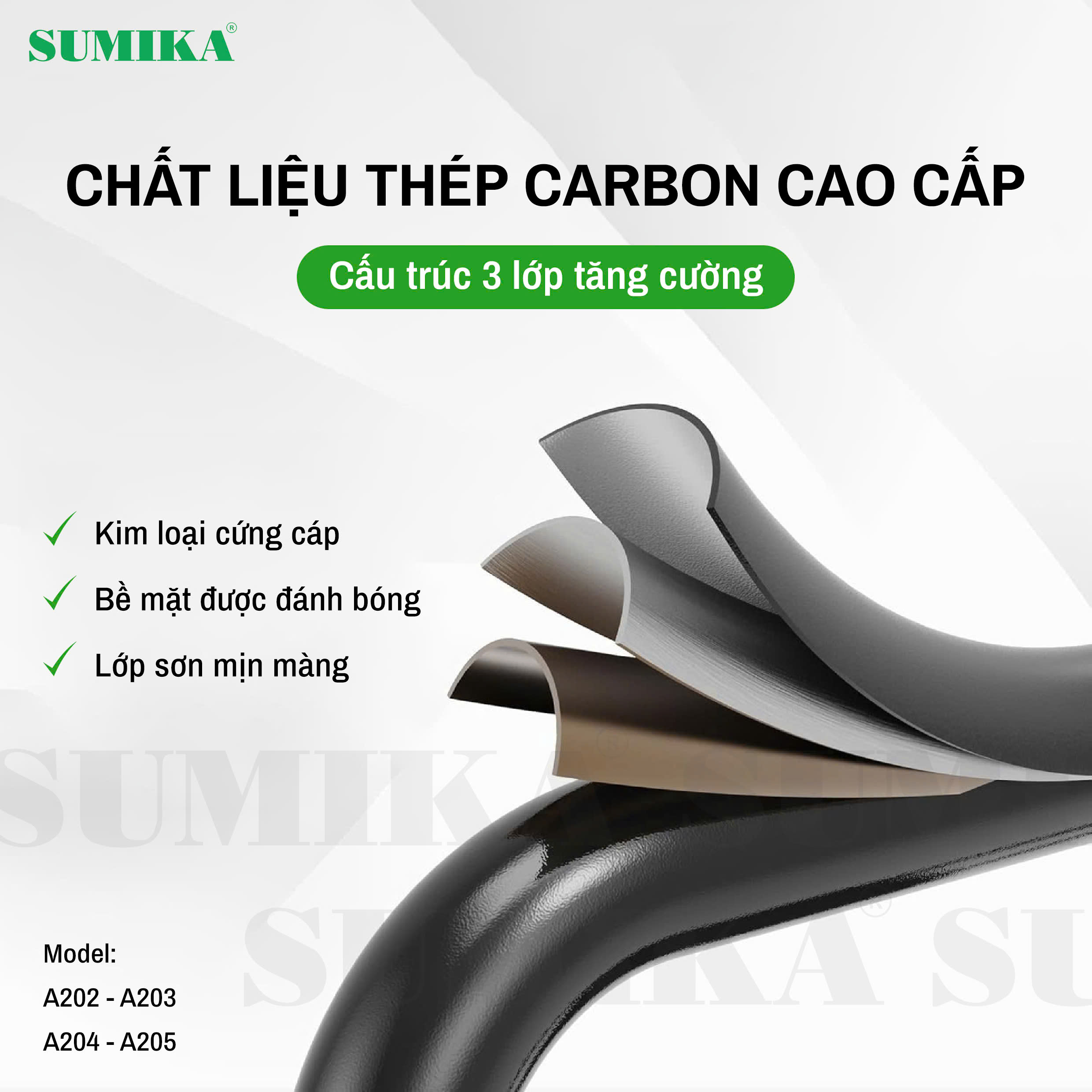 Thang Ghế 5 Bậc SUMIKA A205 - Thép Carbon, Tải Trọng 150kg, Chuẩn EN131