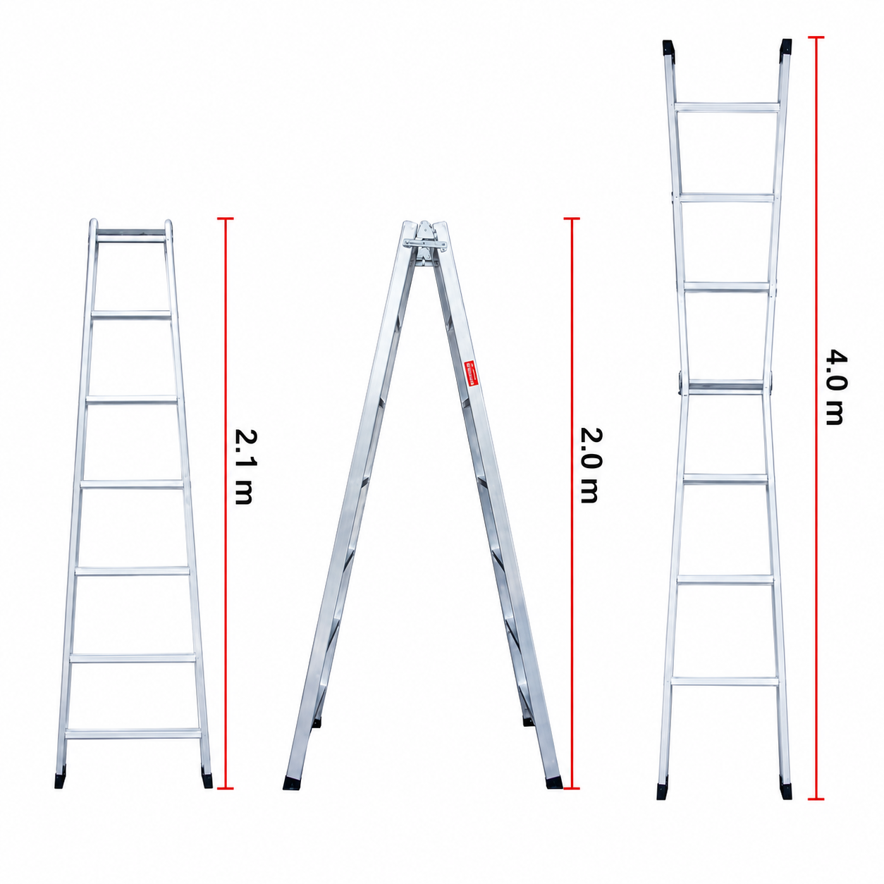 Thang Nhôm Chữ A Cao 2m 7 Bậc Poongsan PS-2070, Chính Hãng Nhập Khẩu Hàn Quốc PS 2070