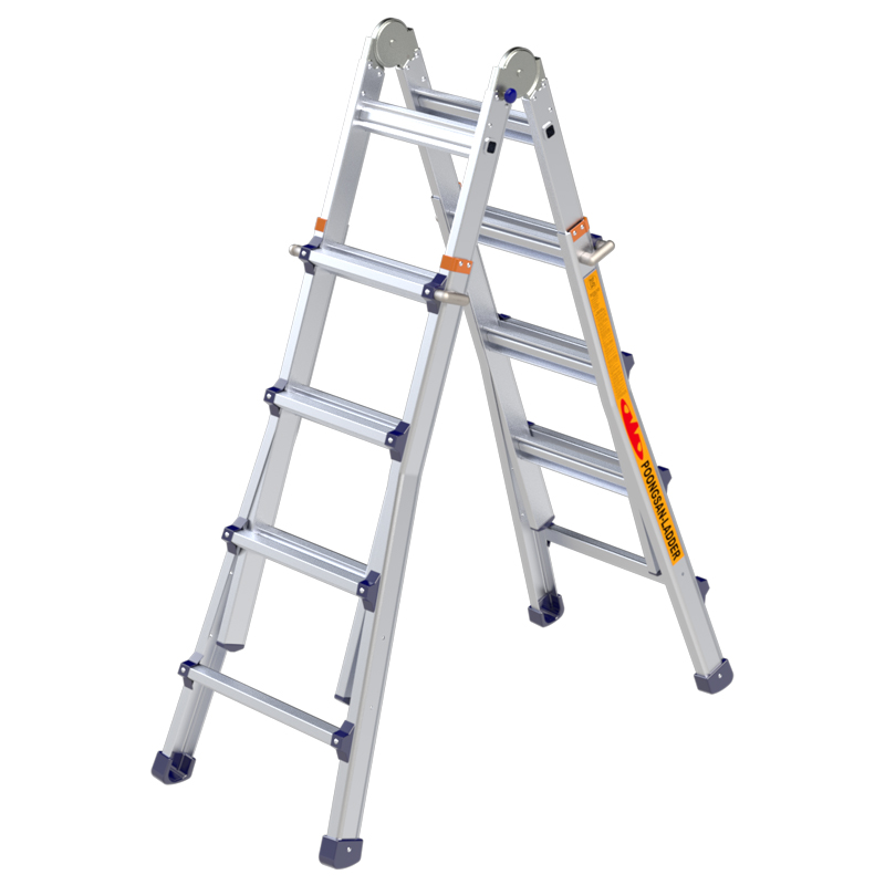 Thang Nhôm Chữ A Rút 2m11 Poongsan PS-44, Tải Trọng 120Kg