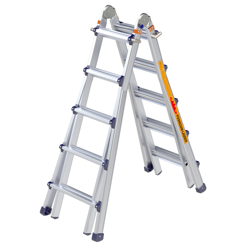 Thang Nhôm Chữ A Rút 2m65 Poongsan PS-45, Chính Hãng PS45 Nhập Khẩu Hàn Quốc