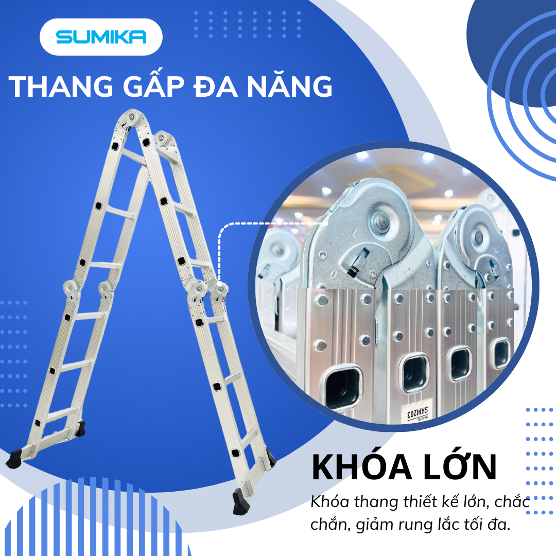 hang Nh&ocirc;m Gấp 4 đoạn SUMIKA SKM204 - Chữ A 2.3m
