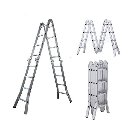 Thang Nhôm Gấp đa Năng 4 đoạn 20 Bậc SUMIKA SKM605 — 5.8m, Chịu Tải 150kg, Chuẩn EN131