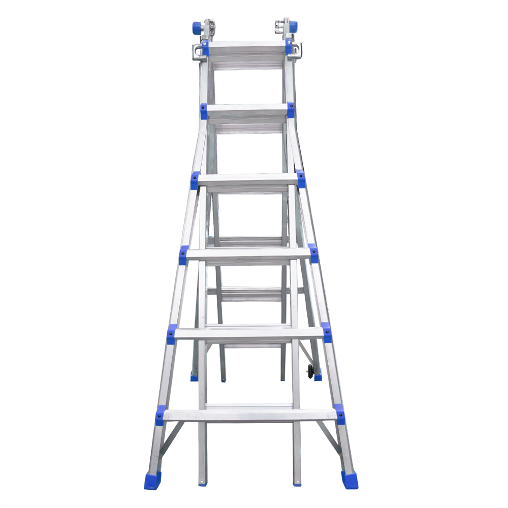 Thang nhôm gấp đa năng chữ A, chữ I, giàn giáo mini Nikawa NKE 46 chịu tải 150kg