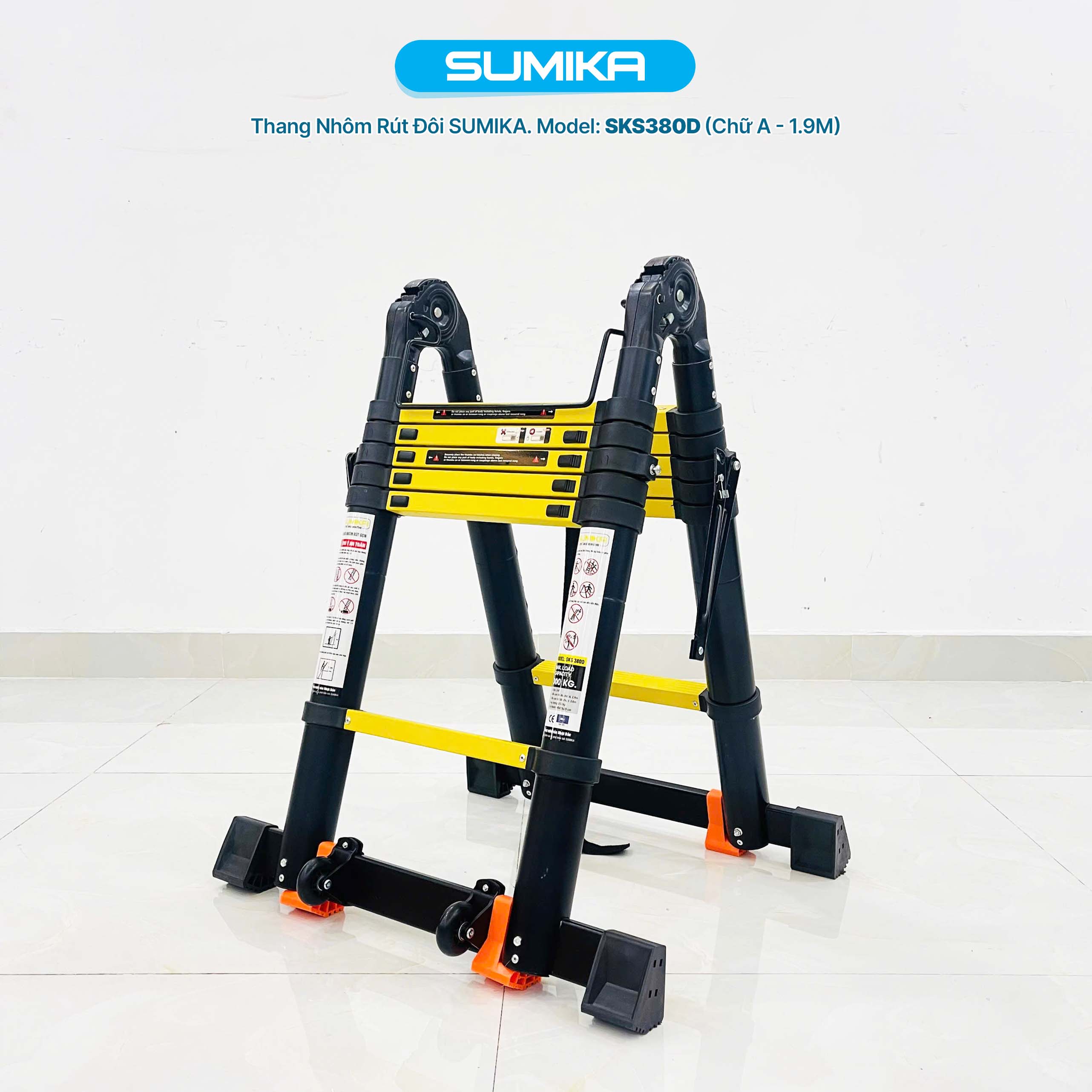 Thang Nh&ocirc;m R&uacute;t Chữ A SUMIKA SKS380D